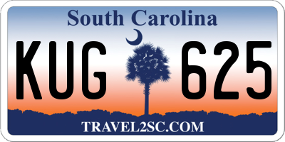 SC license plate KUG625