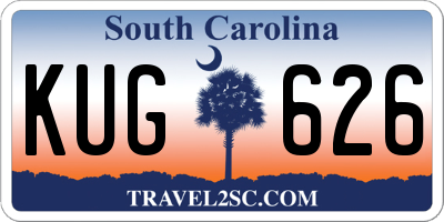 SC license plate KUG626