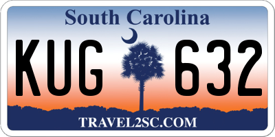 SC license plate KUG632