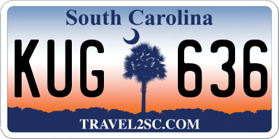 SC license plate KUG636