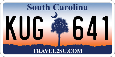 SC license plate KUG641