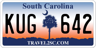 SC license plate KUG642