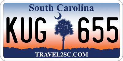 SC license plate KUG655