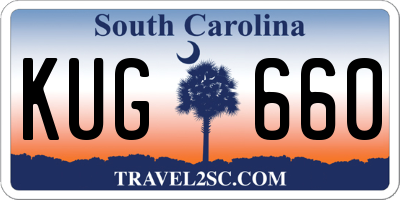 SC license plate KUG660