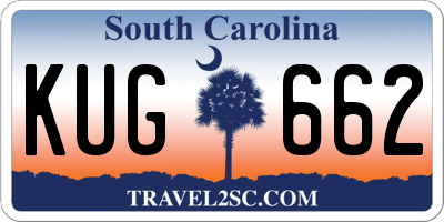 SC license plate KUG662