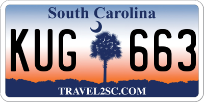 SC license plate KUG663