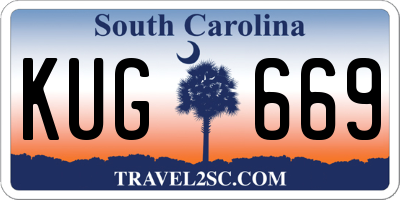 SC license plate KUG669