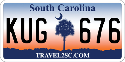 SC license plate KUG676
