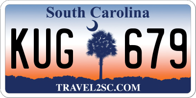 SC license plate KUG679