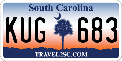 SC license plate KUG683