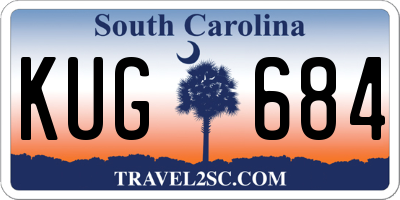 SC license plate KUG684