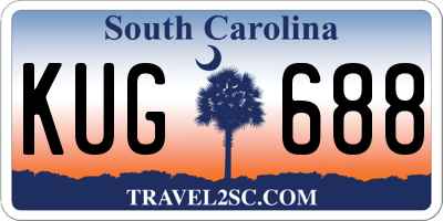 SC license plate KUG688