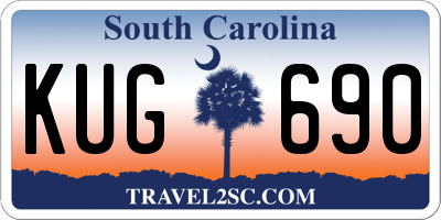 SC license plate KUG690