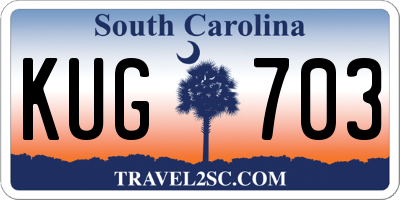 SC license plate KUG703