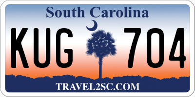 SC license plate KUG704