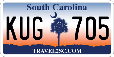 SC license plate KUG705