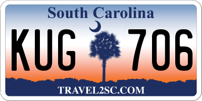 SC license plate KUG706