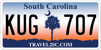 SC license plate KUG707