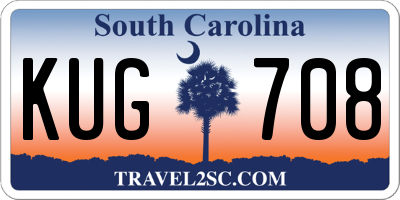 SC license plate KUG708