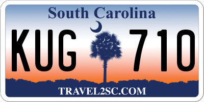 SC license plate KUG710