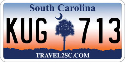 SC license plate KUG713