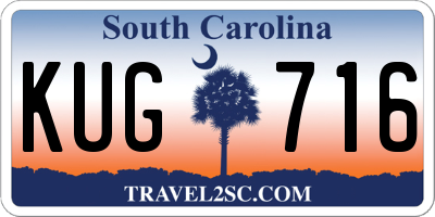 SC license plate KUG716