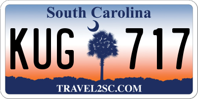 SC license plate KUG717