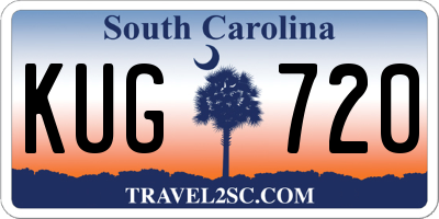 SC license plate KUG720