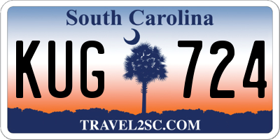 SC license plate KUG724