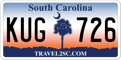 SC license plate KUG726