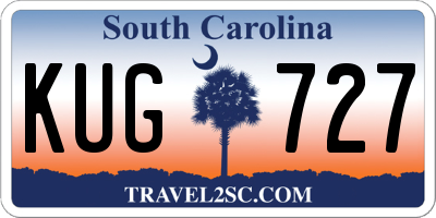 SC license plate KUG727