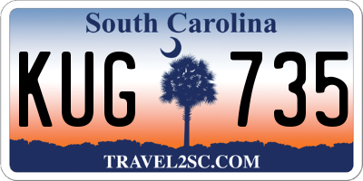 SC license plate KUG735