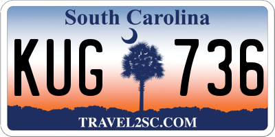 SC license plate KUG736