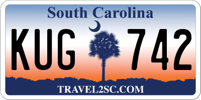 SC license plate KUG742