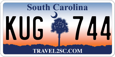 SC license plate KUG744