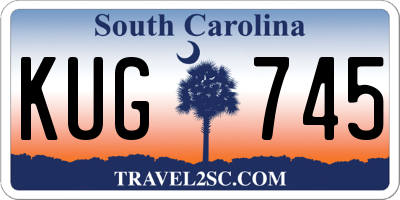 SC license plate KUG745
