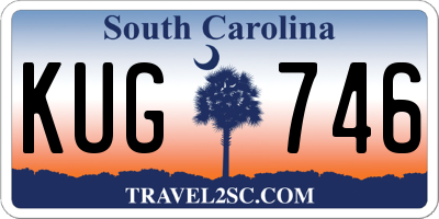 SC license plate KUG746