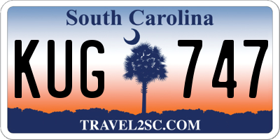 SC license plate KUG747