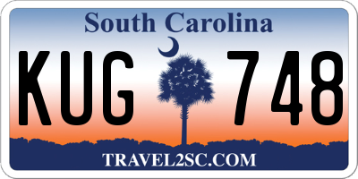 SC license plate KUG748