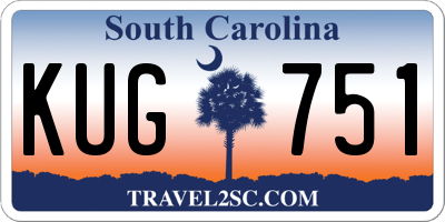 SC license plate KUG751