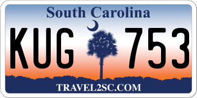 SC license plate KUG753