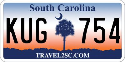 SC license plate KUG754