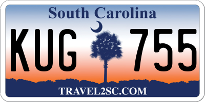 SC license plate KUG755