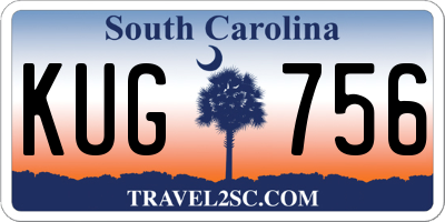 SC license plate KUG756