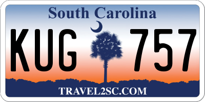 SC license plate KUG757