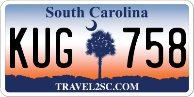 SC license plate KUG758