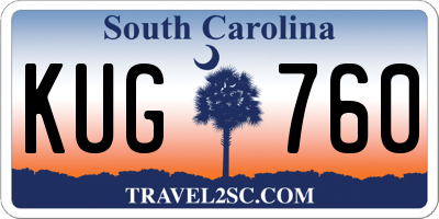 SC license plate KUG760