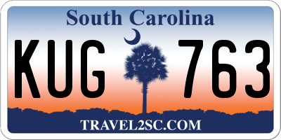 SC license plate KUG763