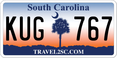 SC license plate KUG767