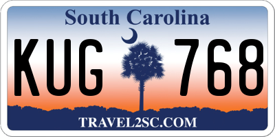 SC license plate KUG768
